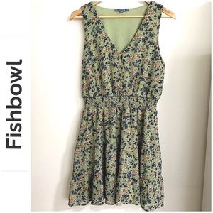 Fishbowl Floral Print Sundress size L, like new condition